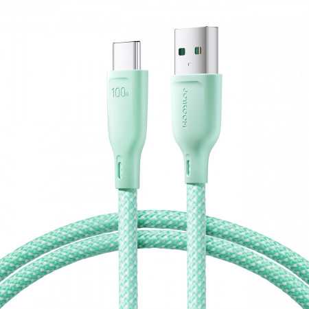 Cabo Usb-A / Usb-C Joyroom Multi-Color Series Sa34-Ac6 100W 1M - Verde