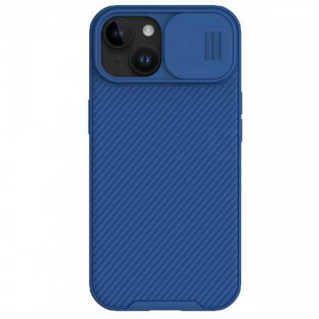 Capa Magnética Nillkin Camshield Pro para Iphone 15 com Protetor de Câmera - Azul