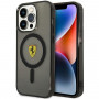 Capa Rígida Ferrari Fehmp14Xurkk para Iphone 14 Pro Max 6.7" Preta/Preta Magsafe Translúcida