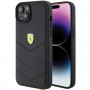 Capa Ferrari Fehcp15Mrduk para Iphone 15 Plus 6.7" Preto/Preto com Logótipo de Metal Matelassé