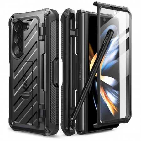 Capa Supcase Unicorn Beetle Pro Caneta Galaxy Z Fold 5 Preto