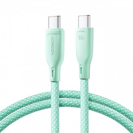 Cabo Usb-C / Usb-C Joyroom Multi-Color Series Sa34-Cc3 60W 1M - Verde