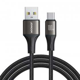 Joyroom Light-Speed ​​Series Sa25-Ac6 100W 2M Quick Transfer Cable Usb-A / Usb-C - Black