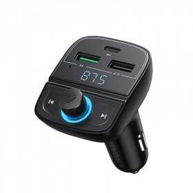 Transmissor Ugreen Fm Bluetooth 5.0 Mp3 de Carro 3X Usb Tf Micro Sd 4.8 A Preto (Cd229)