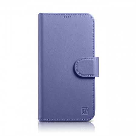 Capa de Capa Icarer 2 em 1 para Iphone 14 Pro Max em Couro Flip Anti-Rfid Violeta Claro (Wmi14220728-Lp)