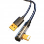 Cable Lightning Angulado Joyroom - Usb para Carga Rápida y Transferencia de Datos 2.4A 1.2M Negro (S-Ul012A6)