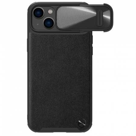 Capa Nillkin Camshield Leather S para Iphone 14 Plus - Capa com Protetor de Câmara Preta