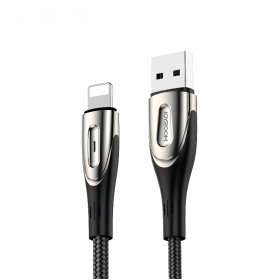 Cabo de Carregamento Rápido Joyroom Sharp Series Usb-A - Lightning 3A 3M Preto (S-M411)