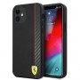 Capa Iphone 12 Mini Ferrari Original Carbono Preto