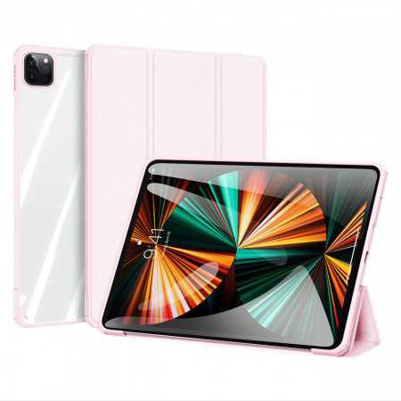 Capa Dux Ducis Copa para Ipad Pro 12,9'' 2021/2020/2018 com Capa Inteligente e Suporte Rosa