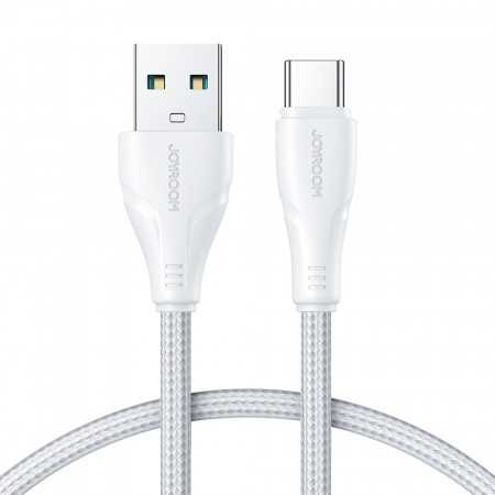 Cabo Usb Joyroom - Usb C 3A Série Surpass para Carregamento Rápido e Transferência de Dados 1,2 M Branco (S-Uc027A11)