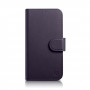 Capa de Capa Icarer 2 em 1 para Iphone 14 Pro Max em Couro, Capa Flip Anti-Rfid Roxa Escura (Wmi14220728-Dp)