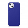 Capa de Couro Premium Icarer Litchi para Iphone 14 Plus com Íman Magsafe em Azul Escuro (Wmi14220711-Db)