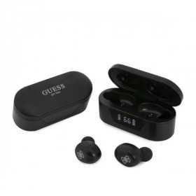 Auriculares Bluetooth Estéreo Tws Guess Digital Bt5 Classic com Estação de Ancoragem/ Preto (Gutwst31Ek)