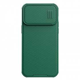 Capa Nillkin Camshield S para Iphone 14 Pro Max com Capa de Armadura e Proteção de Câmera Verde