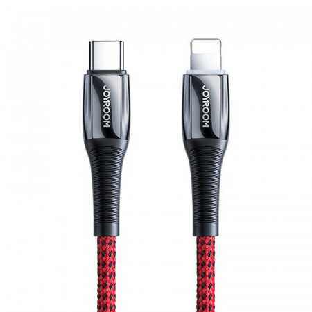 Cabo Joyroom Usb Tipo C - Lightning Fornecimento de Energia 20 W 2,4 A 1,2 M Vermelho