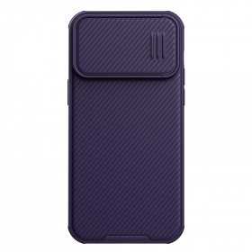 Capa Nillkin Camshield S para Iphone 14 Pro Max com Capa de Armadura e Proteção de Câmera Roxa