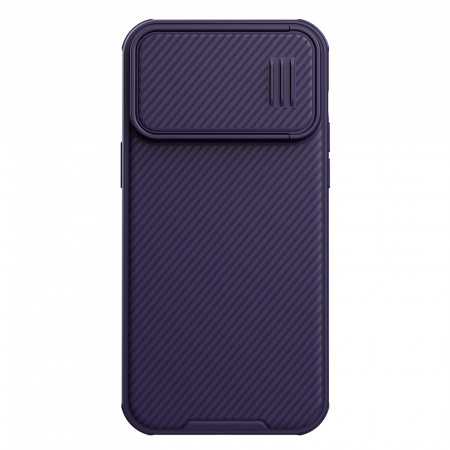 Capa Nillkin Camshield S para Iphone 14 Pro Max com Capa de Armadura e Proteção de Câmera Roxa