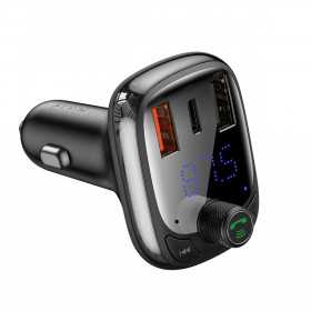 Transmissor Bluetooth/Carregador de Carro Baseus S-13 (Edição Internacional) - Preto