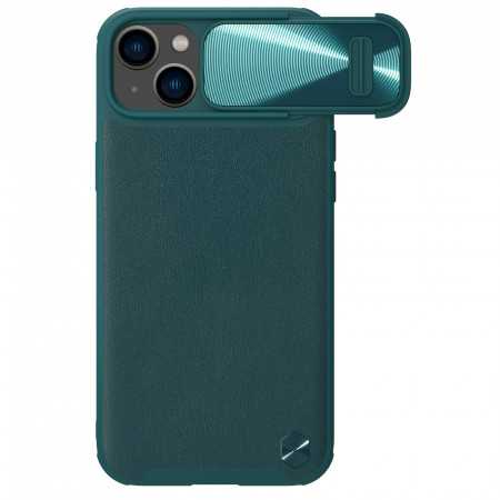 Capa Nillkin Camshield Leather S para Iphone 14 Plus - Capa com Protetor de Câmara Verde