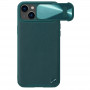 Capa Nillkin Camshield Leather S para Iphone 14 - Capa com Protetor de Câmara Verde