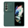 Capa Nillkin Camshield Silky Silicone para Samsung Galaxy Z Fold 4 com Capa de Silicone e Protetor de Câmera Verde