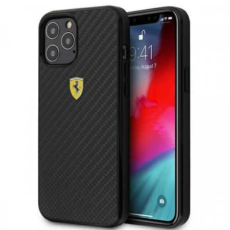 Capa Iphone 12 Pro Max Ferrari Original Real Preto