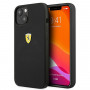 Capa Ferrari Fessihcp13Sbk para Iphone 13 Mini 5.4" Preta / Preta Capa Rígida de Silicone