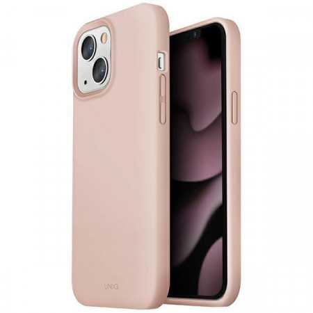 Capa Iphone 13 Uniq Silicone Soft Rosa