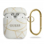 Capa Airpods Guess Original Branco - Dourado