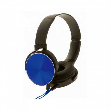 Cuffie cablate Rebeltec Montana con microfono blu