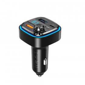 Transmissor Fm para Carro Xo Bcc08 Bluetooth Mp3 3,1A Carregador Preto