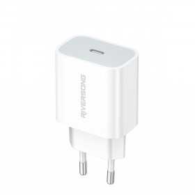 Carregador de Parede Riversong Powerkub 20 1X Usb-C 20W Branco Ad75