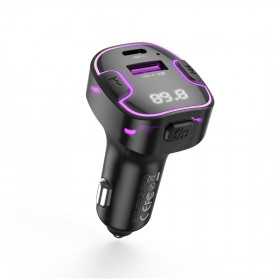 Transmissor Fm para Carro Xo Bcc12 Bluetooth Mp3 3,1A Carregador Preto