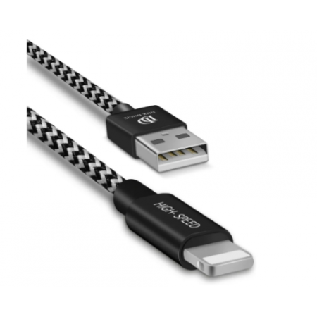 Cabo Usb/Relâmpago Dux Ducis Série K-One 2.1A 2M Preto