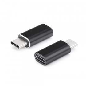 Adaptador Carregador para Iphone Lightning 8 Pinos do Tipo C Preto