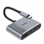 Adaptador Hoco Hub Tipo C para Hdtv+Vga+Usb3.0+Pd100W+Hdmi - Hb30