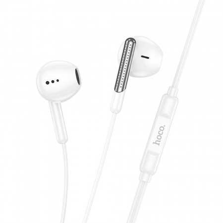 Auriculares Hoco Universais Tipo C com Microfone M123 Branco