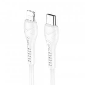 Cabo Hoco Type C para Iphone Lightning 8-Pin Pd 27W Cool X37 1M Branco