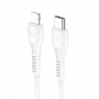 Cabo Hoco Type C para Iphone Lightning 8-Pin Pd 27W Cool X37 1M Branco