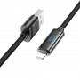 Cabo Hoco Usb para Iphone Lightning de 8 Pinos Power Delivery 27W U127 1,2M Preto