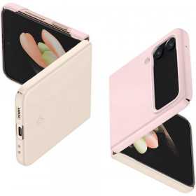 Capa Airskin Da Spigen para Samsung Z Flip 4 Rosa Algodão