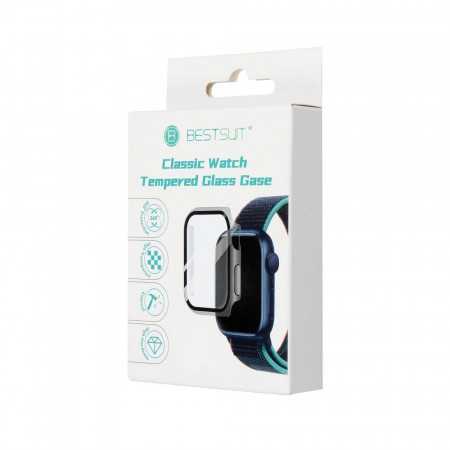 Capa Bestsuit com Vidro Híbrido para Apple Watch Série 7/8-45Mm - Transparente