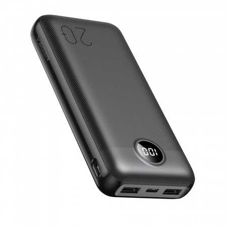 Power Bank Veger L20S - 20 000Mah Lcd Quick Charge Pd 20W Preto (Vp2039Pd / W2039Pd)